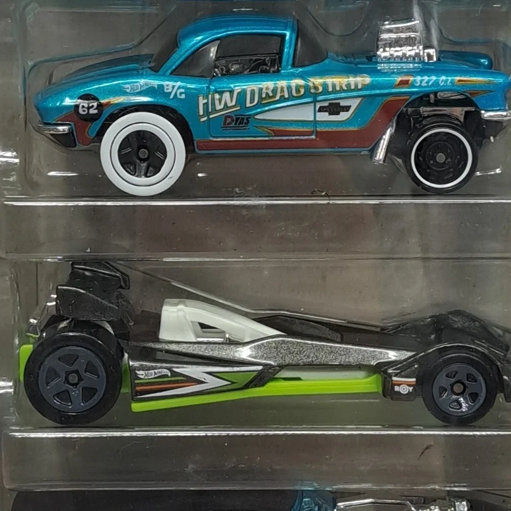 2024 Hot Wheels 5 Pack HW Drag Strip  '88 T-Bird, '62 vette, Moon Dragster Musta